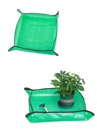 Garden Supplies PE Plant Repotting Mat Foldable Waterproof Transplanting Gardening Pad for Indoor Succulent Portable Tray XBJK2302