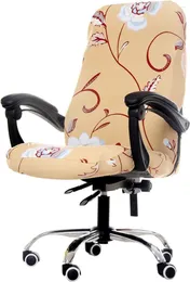 Chair Covers Velvet Elastic Cover Thickened Internet Cafe Cinema Armchair Case Office Staff Computer Swivel Seat Removable