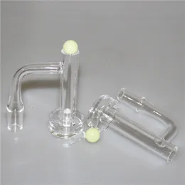 Accessoires pour fumer Quartz Banger avec bouchon en verre carb pour bongs en verre conduites d'eau Dab Rigs