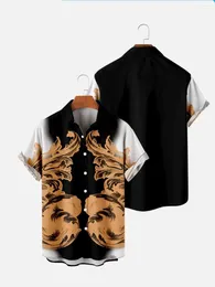 Koszulki męskie Camisas de Estilo Hawaiano para hombre y mjer ropa nieformalny creativo vintage verano