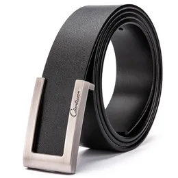 أحزمة Ciartuar Leather Belts للرجال عالي الجودة مصمم العلامة التجارية Male Belt Luxury Mens Belts Men Gift Simple Belt Ceinture 230214