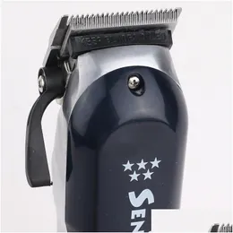 Hårtrimmer er Senior Magic Black Electric Clipper Hairs Cutting Hine Beard Barber For Men Style Tools Professional Cutter Portable DH9TW