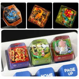 Keyboards 1 Pcs Anime Cartoon Keycap Cute Three-dimensional Personality Resin Keycap Elves Keycaps ESC Keys Mechanical Keyboard Dedicated T230215