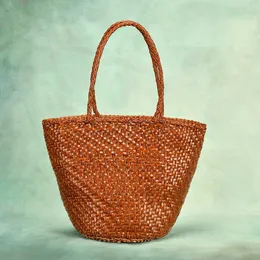 Dragon beach bags Diffusion Woven handbags Headpack with Kraft Vegetable Basket Shoulder Bag 230215