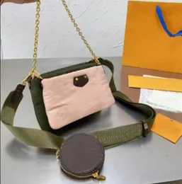 Women 3pcs/set Designer Shoulder bags Clutch Combo Embossed Fashion Luxury MULTI Ladies embroidery Messenger Bag purse