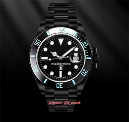 Blaken Watch 40x11mm 3135 حركة ميكانيكية أوتوماتيكية DLC Black Diamond Film 904L Steel Wristwatches 300M مقاومة للماء