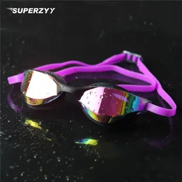 Schutzbrille SUPERZYY Professionelle Schutzbrille Anti-Fog UV-Schutz Verstellbare Schwimmbrille Herren Damen Wasserdichte Silikonbrille Brillen 230215