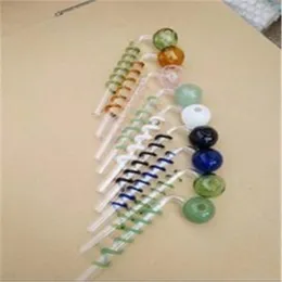 Fumando canos de arame colorido canh￣o de vidro de panela bonj￣o bongs bongs ￓleo tubos de ￡gua cachimbo de tubo de vidro plataformas de ￳leo