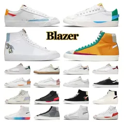 Blazer-Schuhe Mid 77 Vintage Blazer Freizeitschuhe Multi Color High Granatapfel Jumbo Pink Herren-Trainer Designer-Schuh Plateau-Turnschuhe Größe 36-45