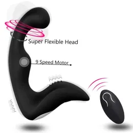 Дистанционное управление 9 -скоростно -скоростная простата Massager USB -зарядка для мужчин анальные вибраторные секс -игрушки для мужчин.