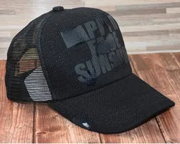 Европейская и американская уличная хип -хоп сетчатая шапка летняя дышащая защита от солнца Пик