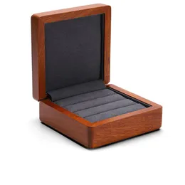 wood Jewelry Packing Case Portable Wedding Ring Earrings bracelet pendant Organizer Holder Women Men Display Box Gift232h