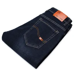 Męskie dżinsy wiosenne jeaniny dżinsy stretch dżins Slim Man Classic Blue Business Mens dżinsy marki wysokiej jakości dżinsy 230215