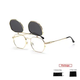 Óculos de sol Mimiyou polarizados polígonos pula os óculos de sol Mulheres glasses punk vintage Men óculos de sol feminino marca UV400 Óculos Shades G230214