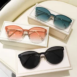 선글라스 2022 패션 여성 선글라스 빈티지 바다 UV 보호 ins 선글라스 Gafas de Sol Mujer de Lujo Marca Diseador G230214