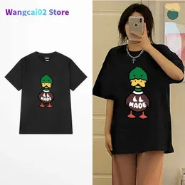 Camisetas masculinas camisetas masculinas camisetas de camisetas masculinas harajuku tshirt gráfico de streetwear japonês pato top teed camiseta humana y2k fofo kaii tees 021523h