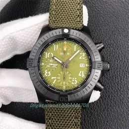 2023 orologi di design Orologio TF diametro 45 mm con movimento cronografo 7750 Specchio in vetro zaffiro antiriflesso Orologi da polso impermeabili con polvere luminosa di grado svizzero