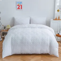 Sängkläder sätter nordiska rutiga täcken täcker par set 135 dubbel 150 tvilling drottning kungkläder spridd 220x240 quilt 230215