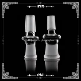 Conversor de vidro reto 14mm 18mm macho para fêmea adaptador de vidro tamanho misto suspenso para acessórios de bongs de vidro frete grátis