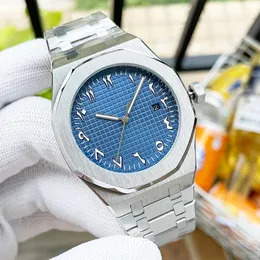 Мужские часы с арабским циферблатом Автоматические механические дизайнерские часы 41 мм Водонепроницаемые сапфировые деловые наручные часы Montre de Luxe Подарки для мужчин