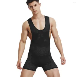 Roupa de ioga Superbody Sexy Undershirt Men Bodysuit Body Man em Slaved Stoque