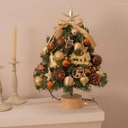 Decorações de Natal Janela de férias ornamental criativa Merry Decoration Miniature Led Pines para escritório em casa