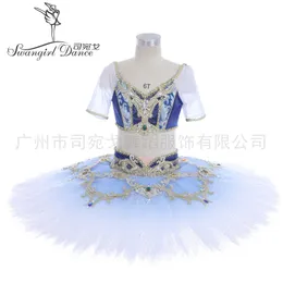 Vuxen Royal Blue Ballet Tutu Professional Ballerina Cosutmes Dress BT4179