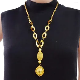 Collane con ciondolo Moda per donna Charm Classic Long Neclace Collana color oro Accessori per gioielli a catena