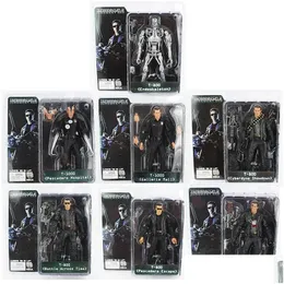 Action Toy Toca NECA The Terminator T800 T1000 Endoskeleton PVC Figure Model 103 Drop Droviour Toys Gifts DHRD1