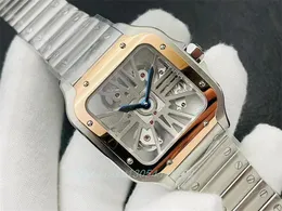 2023NEW V8 Hollow Out Średnica zegarku 39,8 mm i grubość 9,08 mm z ruchem szwajcarskim Rhonda 4S20 i szafirowym szklanym lustrem podwójnie składane na rękawo