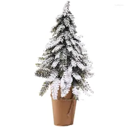 Weihnachtsdekorationen, Mini-Baum, 27/33 cm, weiße Zedernkiefern, Desktop-Dekoration, Weihnachten, Zuhause, Zimmer, Tischdekoration, Navidad 2023