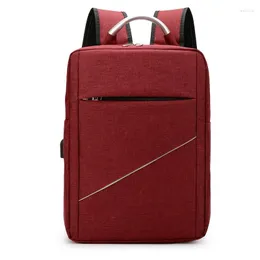 Ryggsäck för män multifunktionell vattentät väska bärbar dator USB -laddningsföretag Mochila ryggsäck Nylon Schoolbag Casual Bagpack
