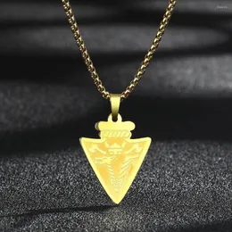 Pendant Necklaces LUTAKU Men's Viking Warrior Arrow Head Pirate Charm Choker Necklace For Male Unique Valentine Day Gift