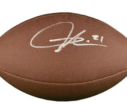 Tomlinson Darius Stafford Mariota Johnson Winslow McCaffrey Polamalu Autographed Podpisano Signatured Signaturer Autograph Collective Football Ball Ball