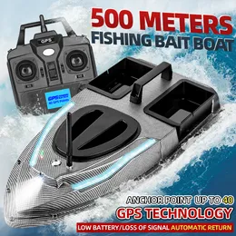 Elektro-/RC-Boote Flytec Official Store V900 GPS 40 Punkte 500 m automatisches Fahren automatische Rückkehr 1,5 kg RC-Köderboot mit Lenklicht zum Angeln 230214