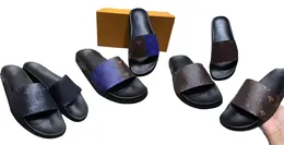 Erkekler 35-46 ve kadın sandalet tasarımcı ayakkabıları paten ayakkabıları yaz moda düz tabanlı terlik sandalet ve terlik kutuları ile.