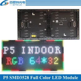Exibição do LED P5 Módulo de tela de tela de LED interno 320*160mm 64*32pixels 1/16 Scan Smd3528 RGB 3in1 Smd Full Color P5 Painel de exibição LED Módulo 230215