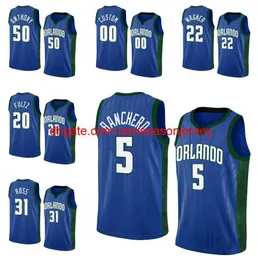 Maglia da basket personalizzata Stitch Paolo Banchero Markelle Fultz Cole Anthony Franz Wagner Terrence Ross 2022-23 stagione città classica Maglia da uomo donna giovanile