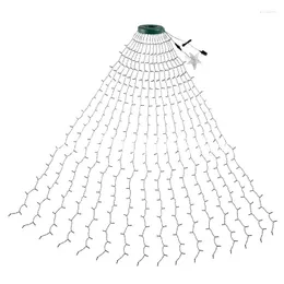 Струны рождественская елка водопад световые струны светодиод