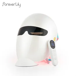 Massageador de rosto sem fio 7 Máscara de LED colorida P sobre terapia rejuvenescimento da pele iluminando o tratamento anti -rugas e o beatuy spa 230214