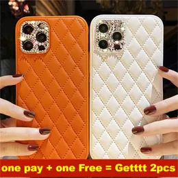 The Luxury Fashion Bags Cases Phone Case for iPhone 12 13 14 Pro Max NEW iPhone14 11 13pro 12pro covers Elegant Leather case for iphone14pro with Diamond Camera Cover