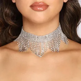 Choker KMVEXO 2023 LEAKTYD DECLACE DOSILNEGO WITACE Cryształowy Rhinestone Wedding Szyja biżuterii dla kobiet