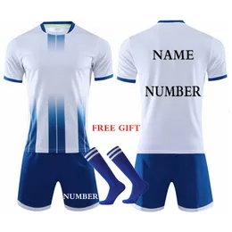 Utomhus T-shirts Män och barn Custom Soccer Jerseys Football Jersey Men Football Shirts Men KIDS KIT SET FOOTBALL JERSEY POYS 230215