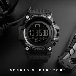 손목 시계 Skmei Countdown Stopwatch Sport Watch Mens Watches Top Brand Luxury Men Wrist Watch Waterproof Led Electronic Digital Male Watch 230215
