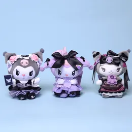 10cm Kuromi Lolita Bow Plush Toy Doll Girlsクリスマスプレゼントペンダントスモールギフト3スタイル