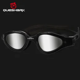 QUESHARK Damen Herren HD Anti-Fog UV-Schutz Polarisierte Schwimmbrille Wassersport Schwimmen Tauchbrille mit tragbarem Box-Set 230215