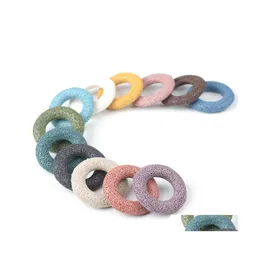 Charms 5m anel circular anel vulc￢nico Lava Pedra Loja Slide J￳ias de joias de pingentes de slide Acess￳rios para colar Drop Drop Deliver