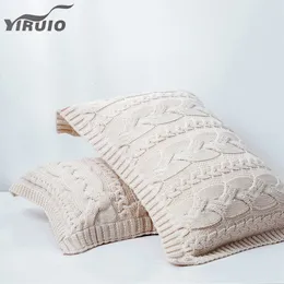 Корпус наволочки yiruio super soft cable ntit pillow Case 48*74 см. Кровать теплый декоративная наволочка бежевая розовая серая наволочка 50*70 Cushion Cover 230214