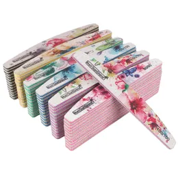 Nail Files 50pcslot Sandpaper For Manicure Gel Polish Buffer Buffing Colorful multi Grit lime a ongle professionel 230214