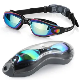 Schwimmbrille für Erwachsene, Anti-Beschlag, UV-Schutz, Schwimmbrille, weiches Silikon-Nasenpolster, Anti-Auslaufen, für Erwachsene, Männer, Frauen, Schwimmbrille 230215